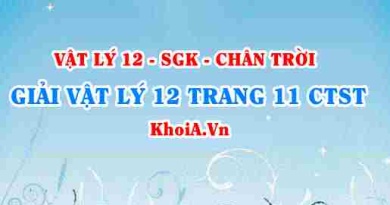 Giải Vật lí 12 trang 11 Chân trời Sáng tạo